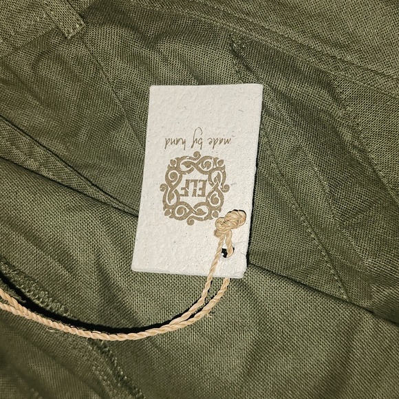 Bali Elf Arden Belted Vest Trench – 100% Linen Sleeveless Elegance, NWT - Picture 7 of 7